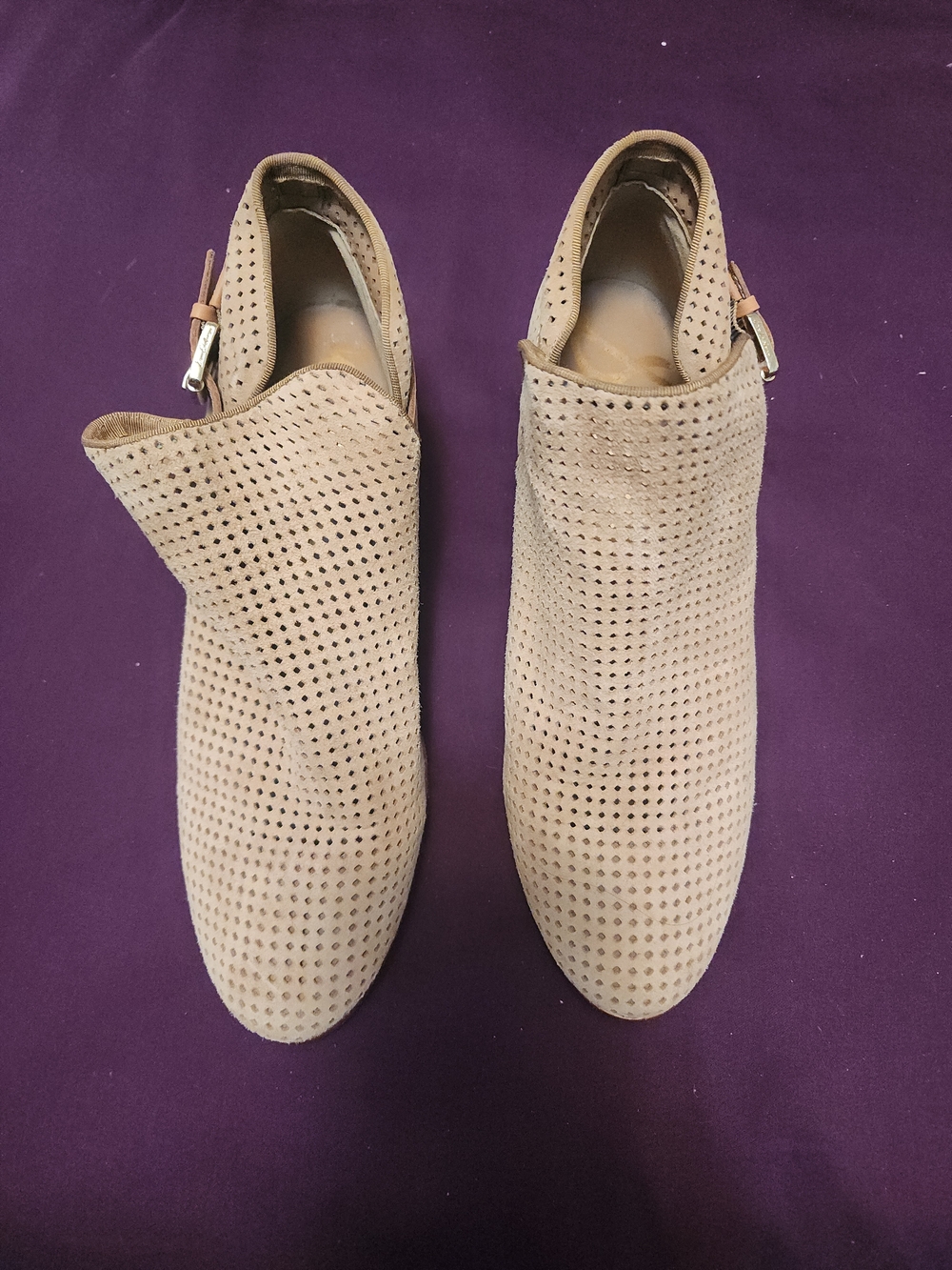 Sam Edelman Perforated Women's Slip-On Ankle Shoes